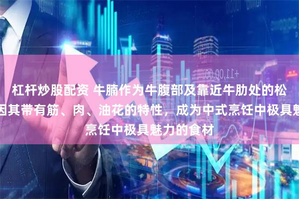 杠杆炒股配资 牛腩作为牛腹部及靠近牛肋处的松软肌肉，因其带有筋、肉、油花的特性，成为中式烹饪中极具魅力的食材